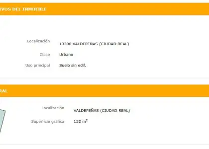 Parcela Urbana en Valdepeñas, Virgen de Fátima en Valdepeñas
