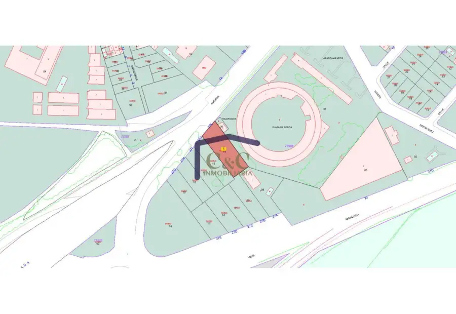 venta de terreno en Manzanares, Plaza de toros en Manzanares